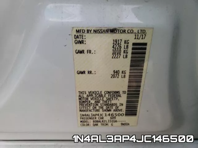 1N4AL3AP4JC146500 фото 2
