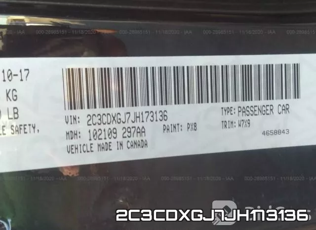 2C3CDXGJ7JH173136 фото 10