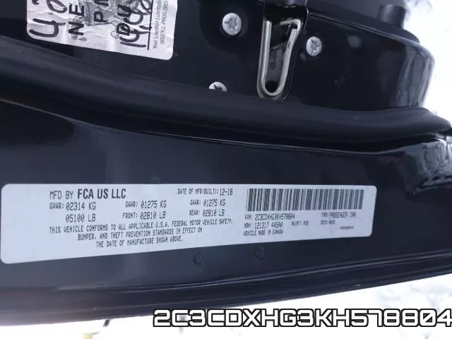 2C3CDXHG3KH578804 фото 2