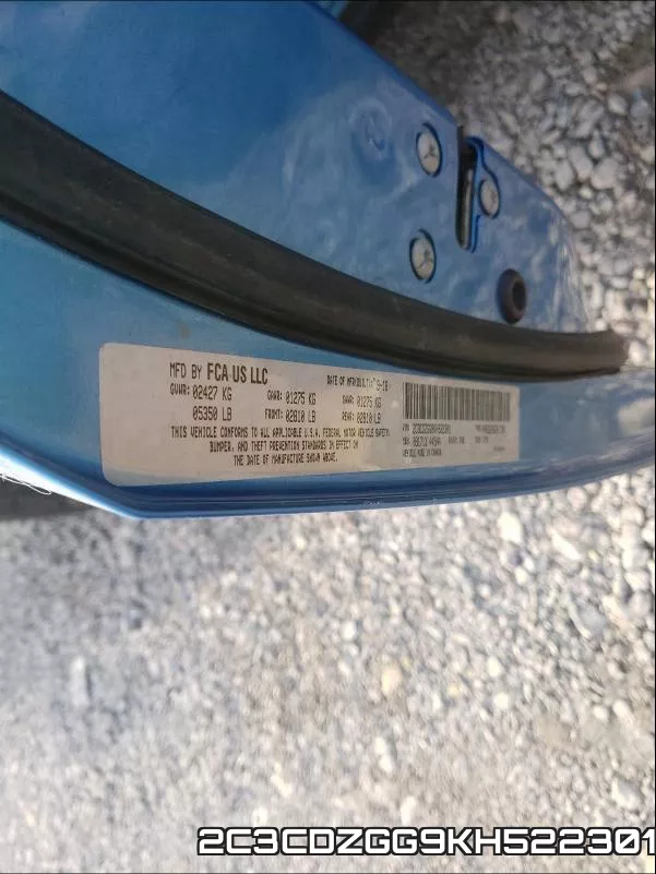 2C3CDZGG9KH522301 фото 2