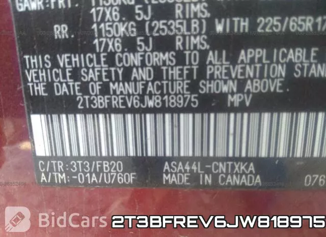 2T3BFREV6JW818975 фото 10