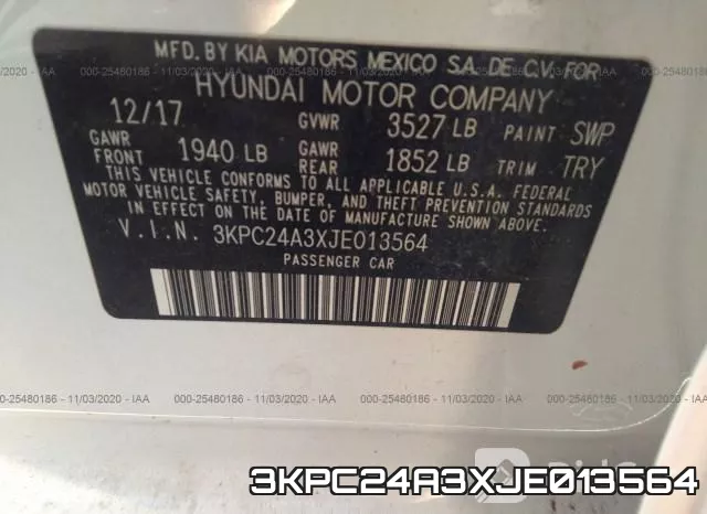 3KPC24A3XJE013564 фото 8