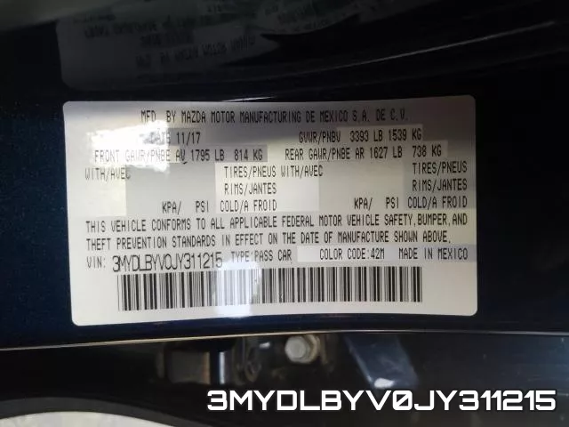 3MYDLBYV0JY311215 фото 2