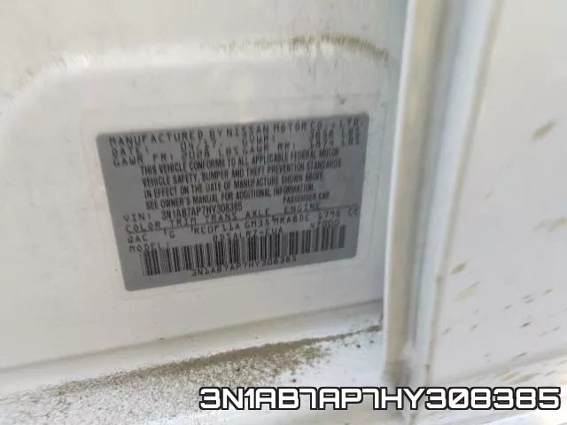 3N1AB7AP7HY308385 фото 2
