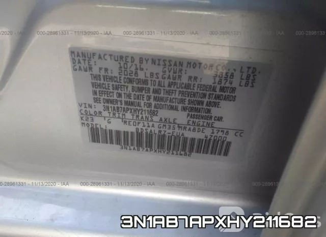 3N1AB7APXHY211682 фото 9