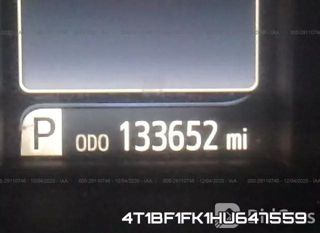 4T1BF1FK1HU647559 фото 8