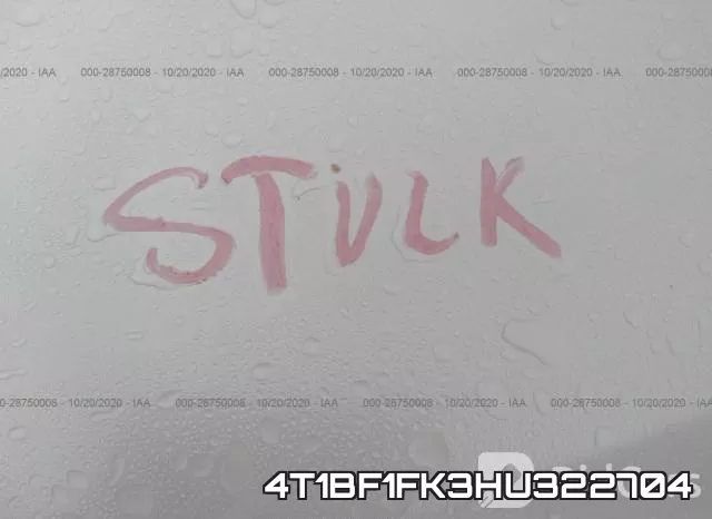 4T1BF1FK3HU322704 фото 2