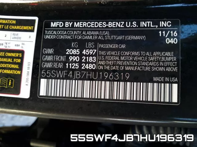 55SWF4JB7HU196319 фото 2