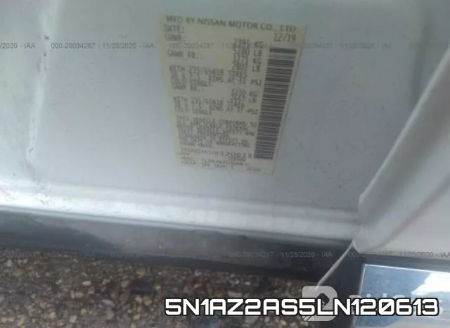 5N1AZ2AS5LN120613 фото 8