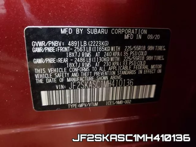 JF2SKASC1MH410136 фото 2