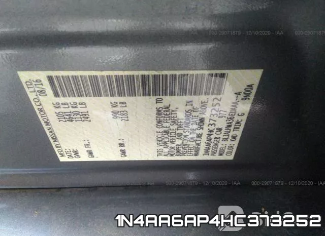 1N4AA6AP4HC373252 фото 9