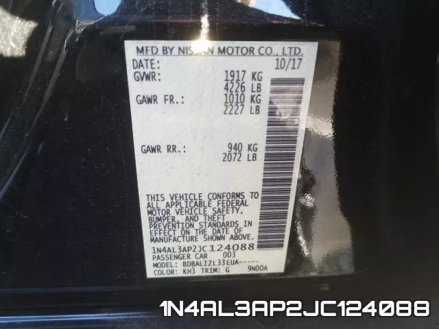 1N4AL3AP2JC124088 фото 2