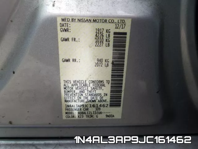 1N4AL3AP9JC161462 фото 2