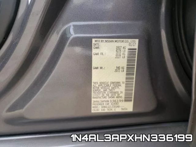 1N4AL3APXHN336199 фото 2