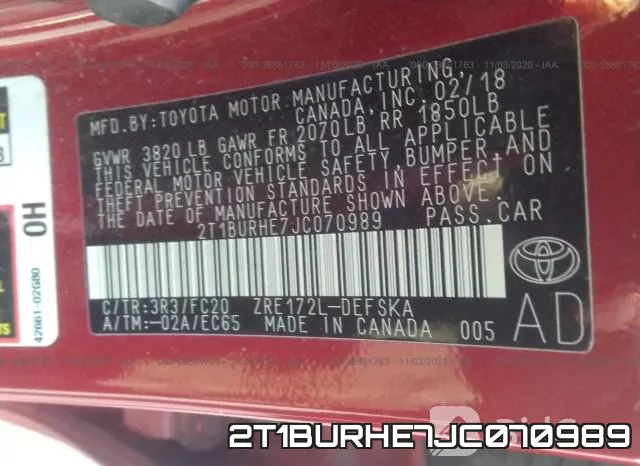 2T1BURHE7JC070989 фото 10