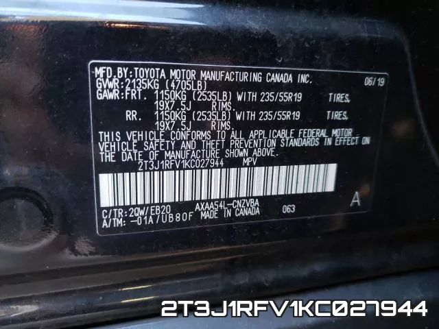 2T3J1RFV1KC027944 фото 2