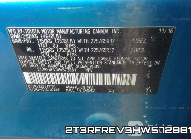 2T3RFREV3HW572881 фото 9