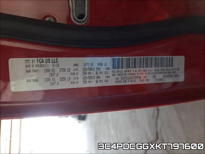 3C4PDCGGXKT797600 фото 2