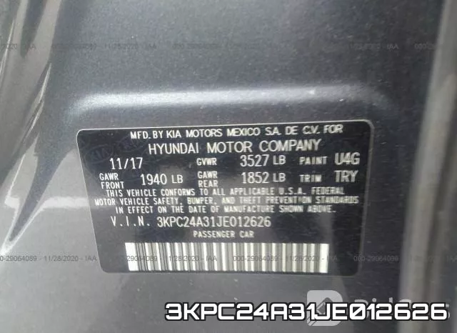 3KPC24A31JE012626 фото 9