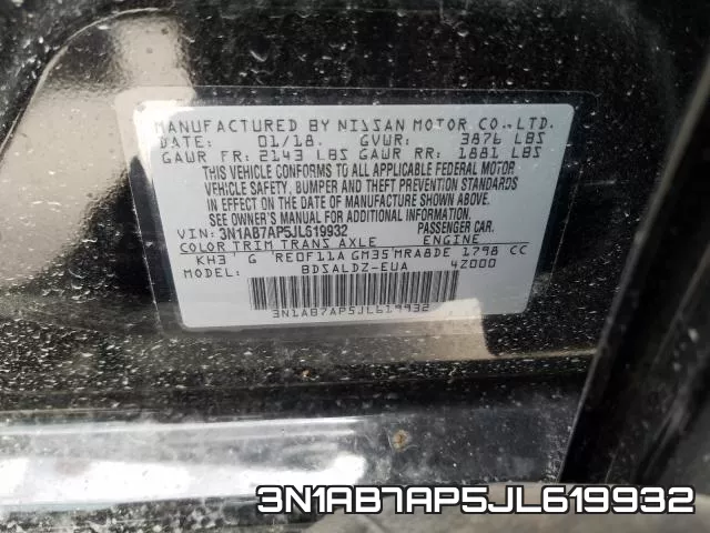 3N1AB7AP5JL619932 фото 2