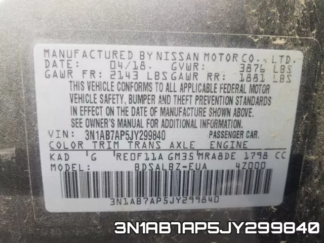 3N1AB7AP5JY299840 фото 2