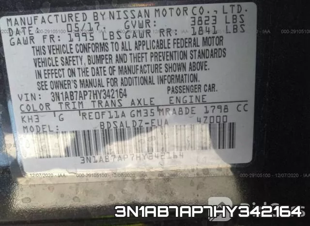 3N1AB7AP7HY342164 фото 9