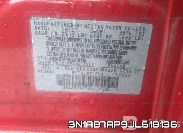 3N1AB7AP9JL618136 фото 10