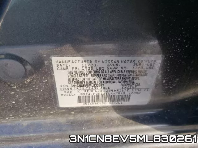 3N1CN8EV5ML830261 фото 2