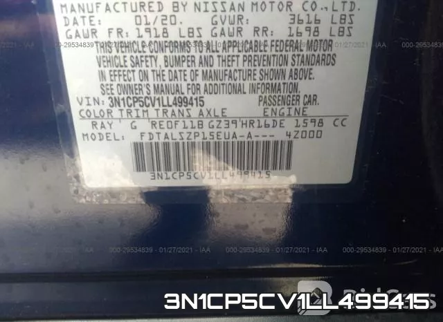 3N1CP5CV1LL499415 фото 10