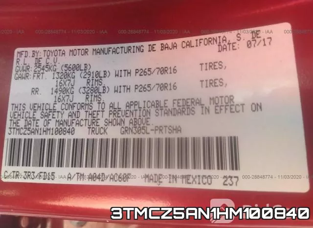 3TMCZ5AN1HM100840 фото 9