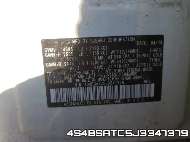 4S4BSATC5J3347379 фото 2