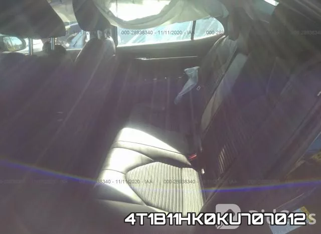 4T1B11HK0KU707012 фото 8