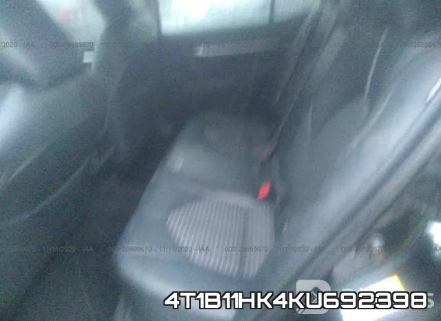 4T1B11HK4KU692398 фото 8