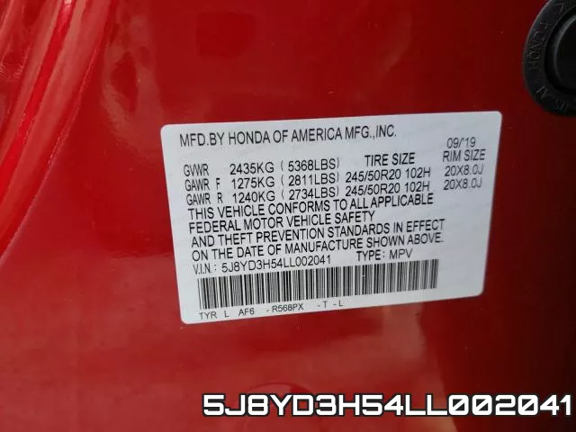 5J8YD3H54LL002041 фото 2