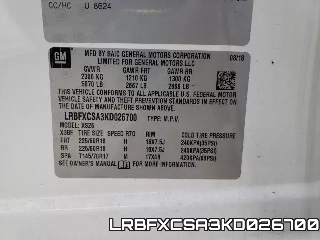 LRBFXCSA3KD026700 фото 2