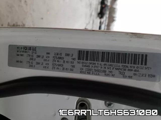 1C6RR7LT6HS631080 фото 2