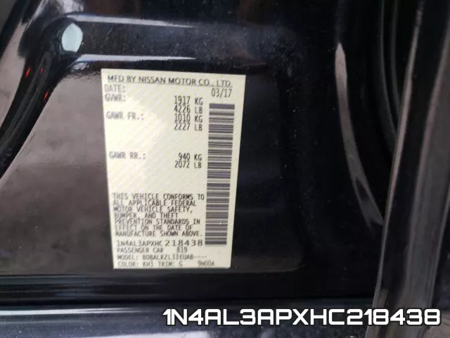 1N4AL3APXHC218438 фото 2