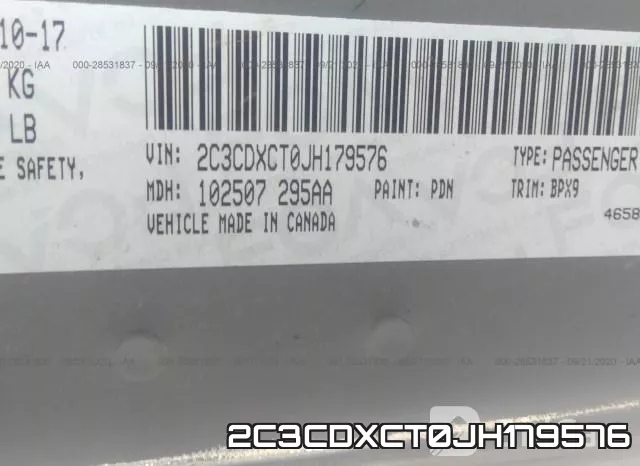 2C3CDXCT0JH179576 фото 9