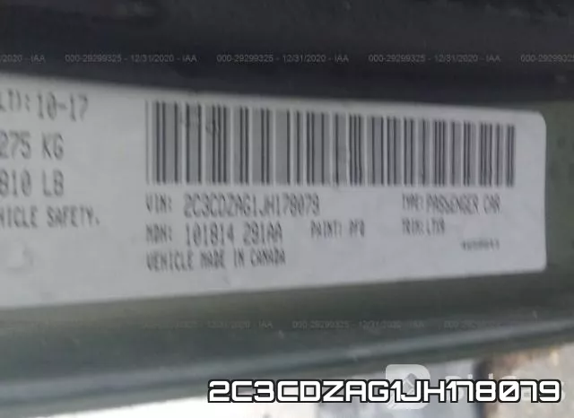 2C3CDZAG1JH178079 фото 8