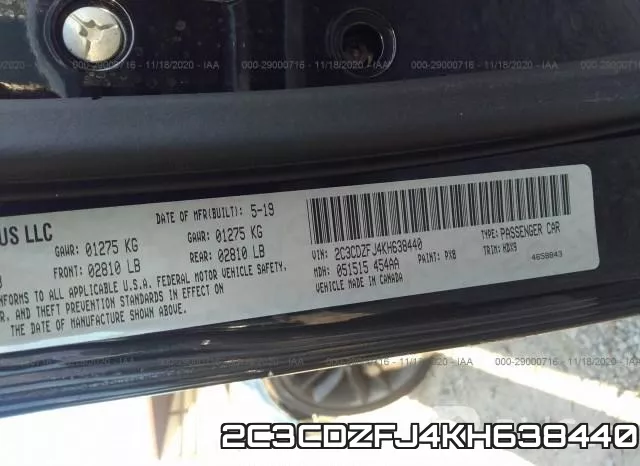 2C3CDZFJ4KH638440 фото 9