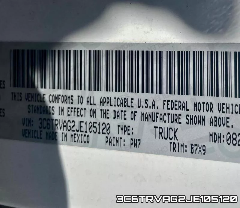 3C6TRVAG2JE105120 фото 2
