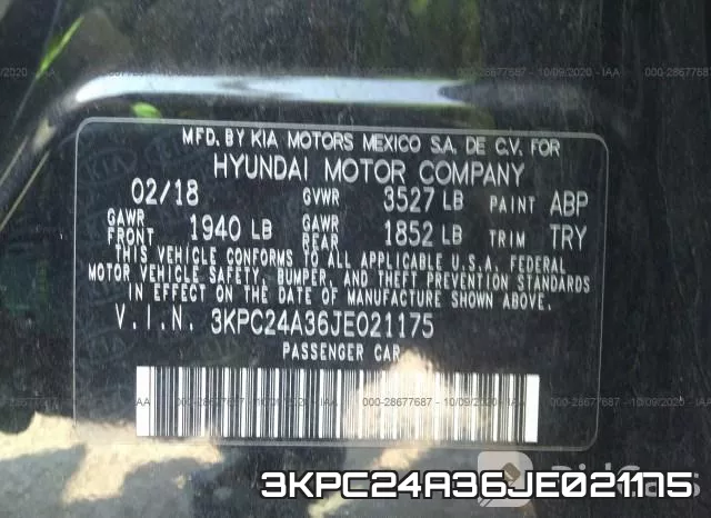 3KPC24A36JE021175 фото 10