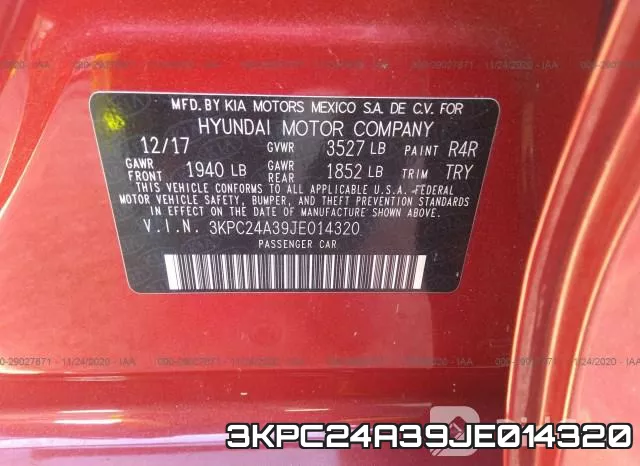 3KPC24A39JE014320 фото 10