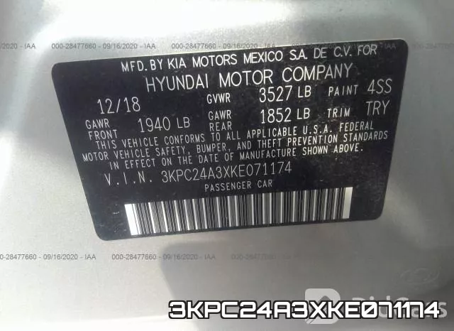 3KPC24A3XKE071174 фото 10