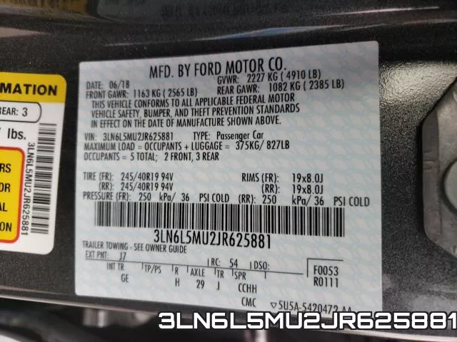 3LN6L5MU2JR625881 фото 2