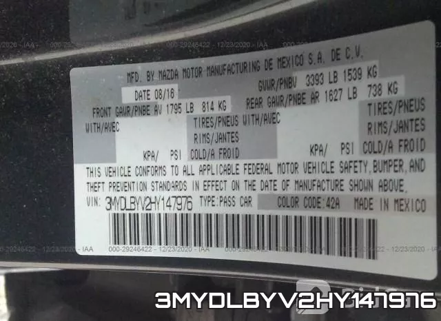 3MYDLBYV2HY147976 фото 10