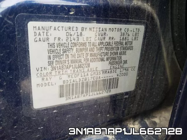 3N1AB7AP1JL662728 фото 2