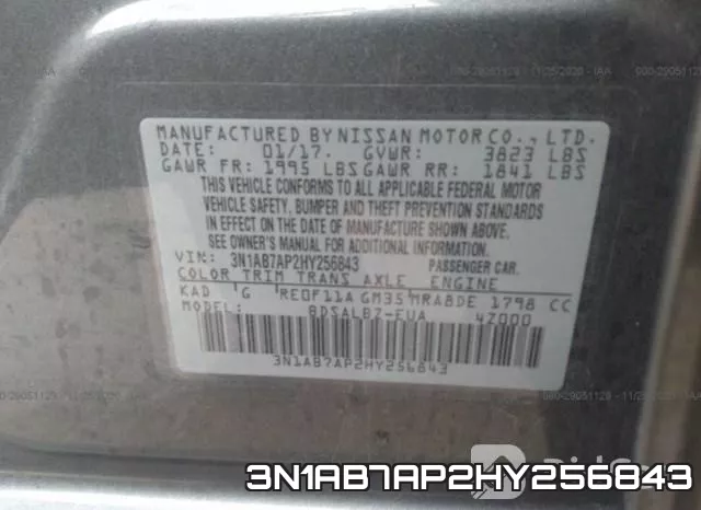 3N1AB7AP2HY256843 фото 10