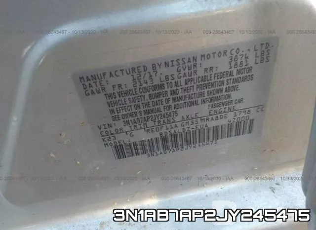 3N1AB7AP2JY245475 фото 10