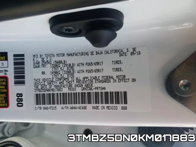 3TMBZ5DN0KM017883 фото 2